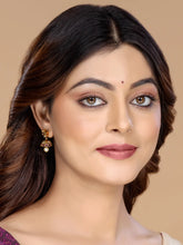 Floral Motif Jhumka with Pearl Drop