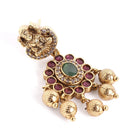 Temple Lakshmi Drops with Faux Ruby