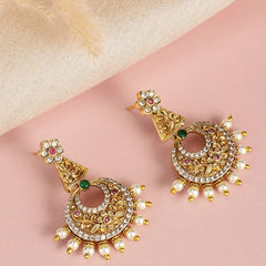 Royal Filigree Temple Dangle Earrings