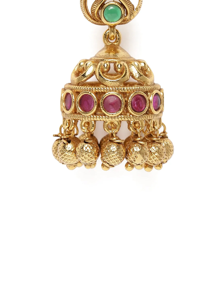 Classic Jhumka Earrings with Pearl