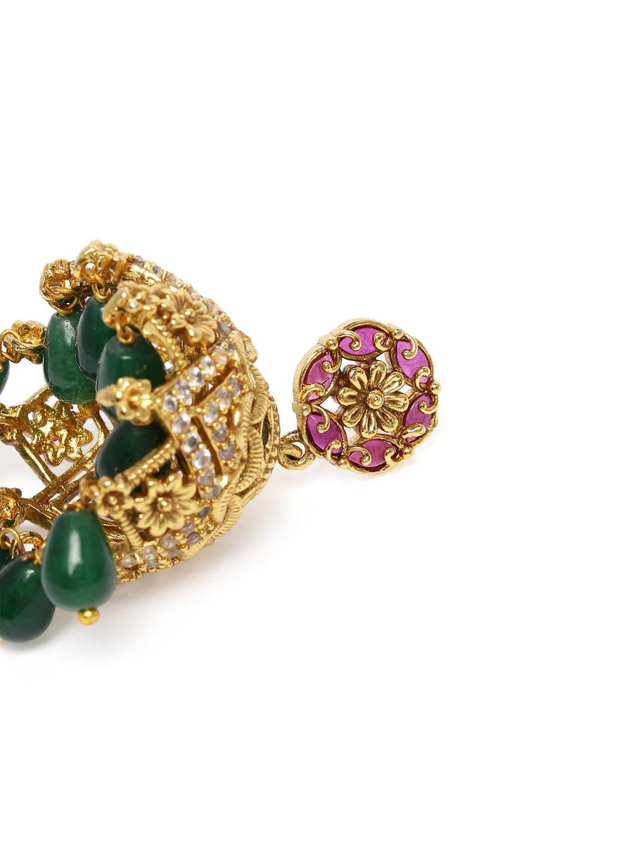 Stunning Beads Embellished Jhumka