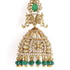 Royal Peacock Crafted Jhumka Design