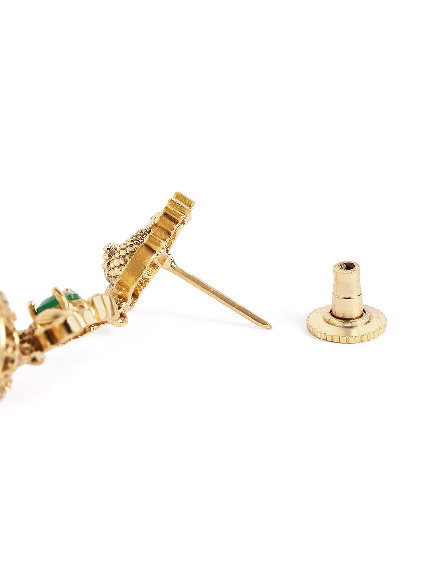 Royal Peacock Crafted Jhumka Design