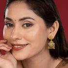 Chic Crystal Clear Kundan Jhumka Earrings
