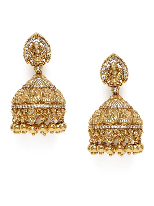 Royal Teardrop Kundan Jhumkas