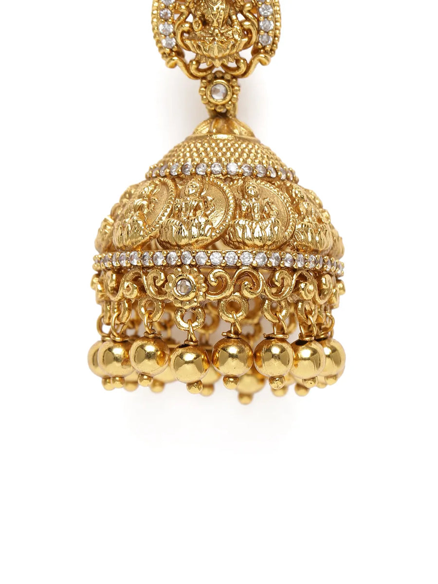 Royal Teardrop Kundan Jhumkas