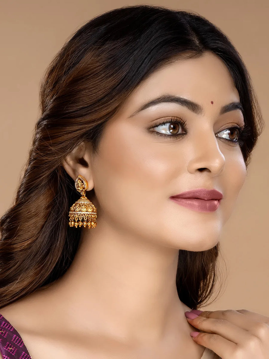 Royal Teardrop Kundan Jhumkas