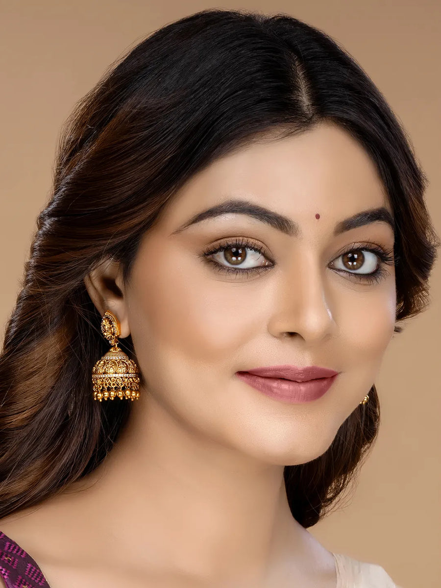 Royal Teardrop Kundan Jhumkas