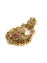 Traditional Lakshmi Motif Dangle Earrings