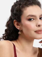 Temple Jhumkas with Faux Ruby Grace