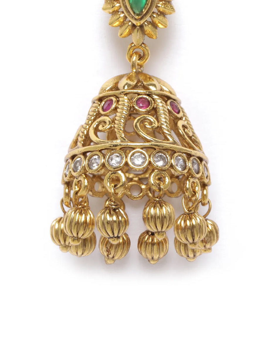 Faux Kundan Jhumkas | Regal Look, Fashion Price – Peora

