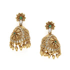 Ethnic Floral Design Jhumka Earrings