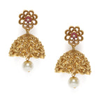 Traditional Floral Jhumka Earrings