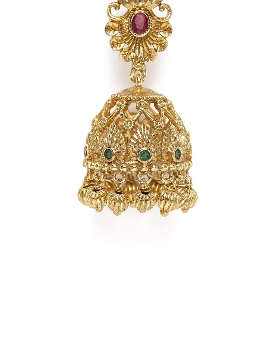 Royal Style Traditional Jhumka Earrings