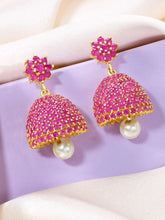 Feminine Glow Crystal Stud Jhumka