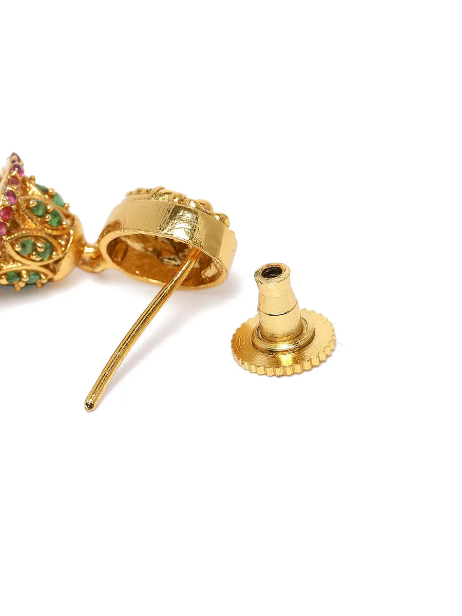 Ethnic Pearl Drop Jhumka Earrings