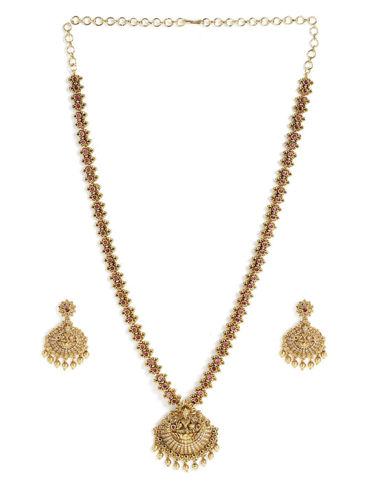 Rajnandini Lakshmi Pendant Necklace Set