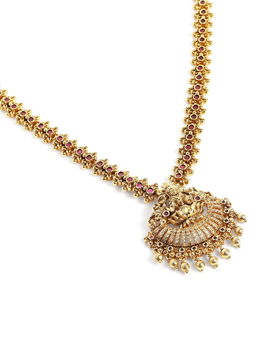 Rajnandini Lakshmi Pendant Necklace Set