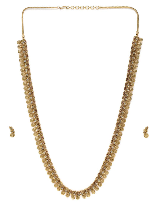 Laxmi Motif Sacred Necklace Set