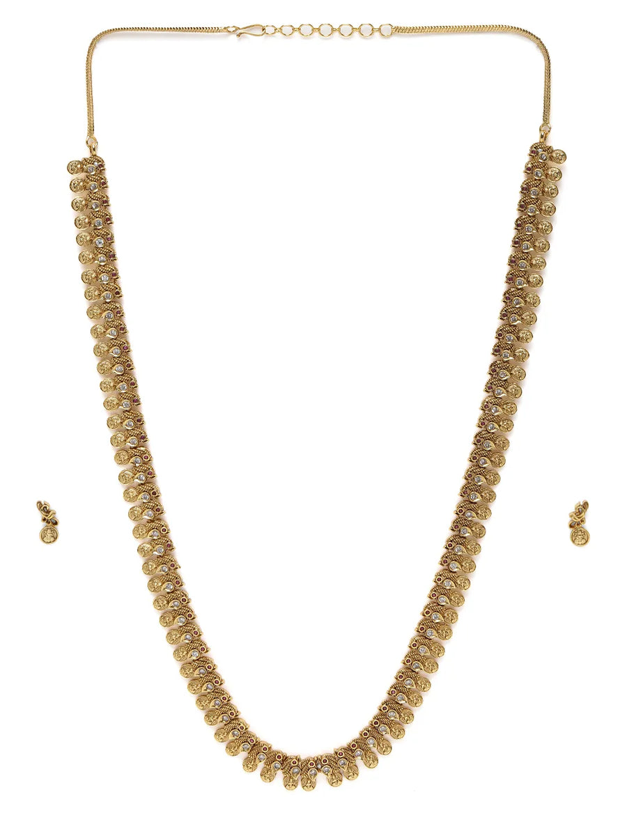 Laxmi Motif Sacred Necklace Set