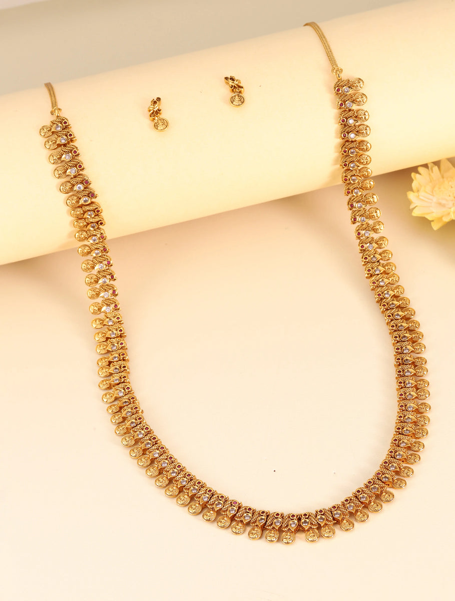 Laxmi Motif Sacred Necklace Set