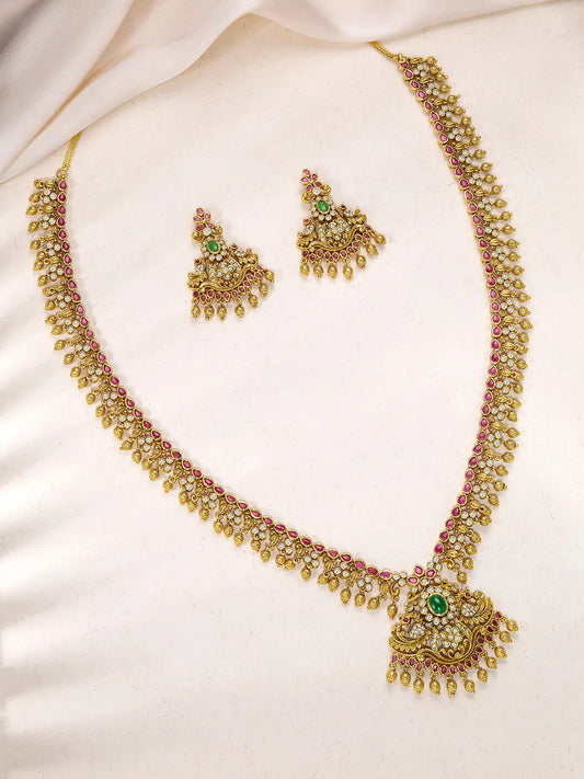 Faux Kundan Royal Accent Necklace Set