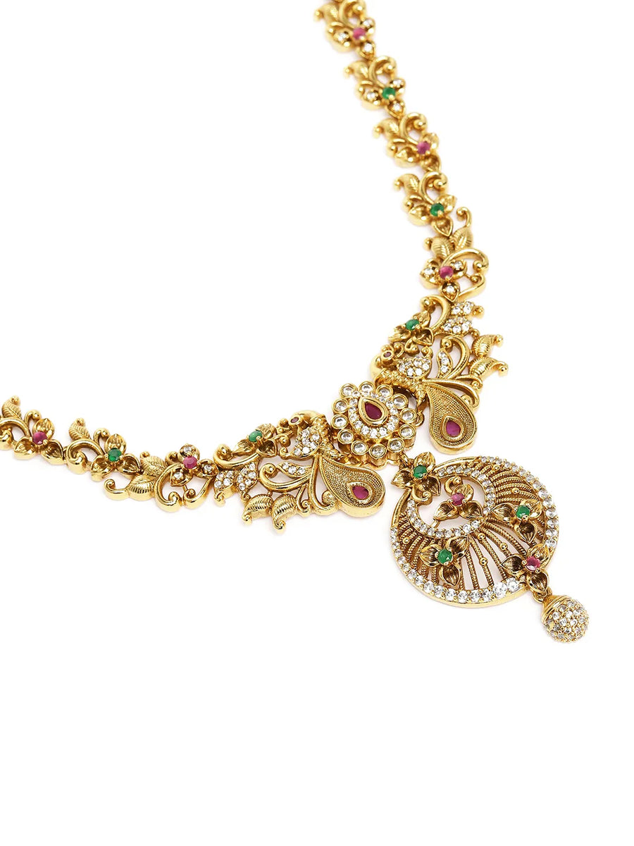 Vintage Temple Inspired Long Necklace Set
