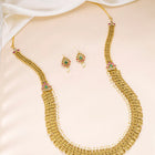 Laxmi Coin & Pearl Accent Necklace Set