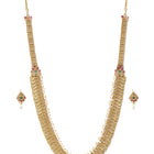 Laxmi Coin & Pearl Accent Necklace Set