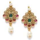 Laxmi Coin & Pearl Accent Necklace Set