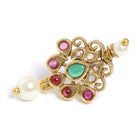 Laxmi Coin & Pearl Accent Necklace Set