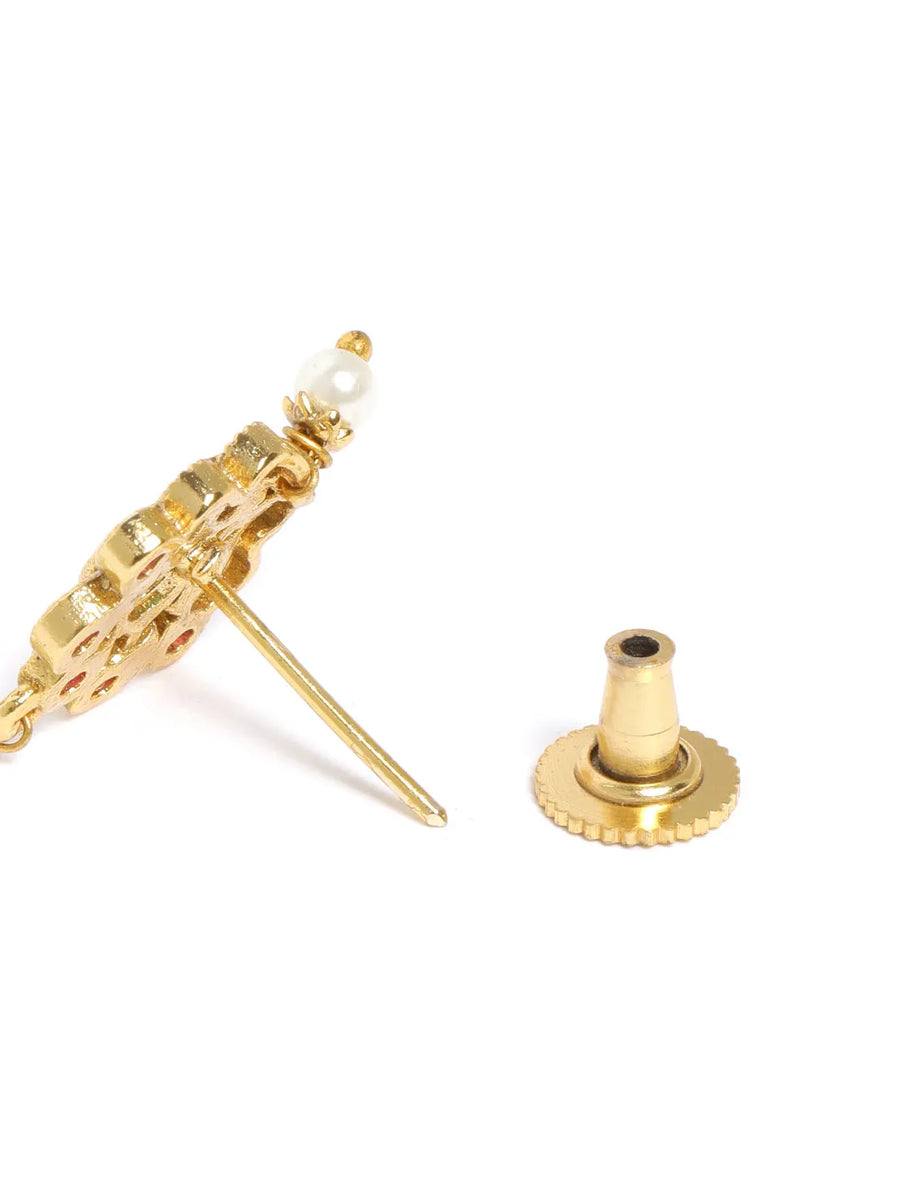 Laxmi Coin & Pearl Accent Necklace Set