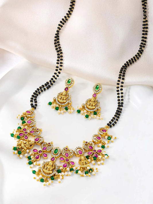 Hues CZ Mangalsutra Set | Colourful & Elegant by Peora

