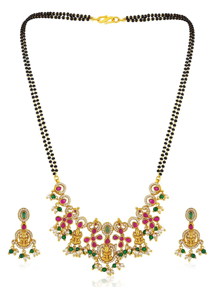 Hues CZ Mangalsutra Set | Colourful & Elegant by Peora

