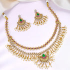 Faux Kundan Lariya Studded Necklace Set