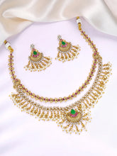 Faux Kundan Lariya Studded Necklace Set