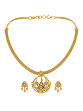 Radiant Elegance Golden Necklace Set