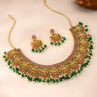Shining Goddess Motif Necklace Set