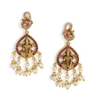 Ethnic Lakshmi Motif Pearl Necklace Set