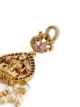 Ethnic Lakshmi Motif Pearl Necklace Set