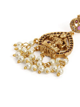 Ethnic Lakshmi Motif Pearl Necklace Set