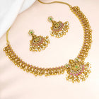 Laxmi Motif Traditional Necklace Set