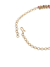 Regal Peacock Ruby Pendant Necklace Set