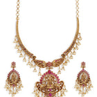 Bridal Goddess Temple Necklace Set