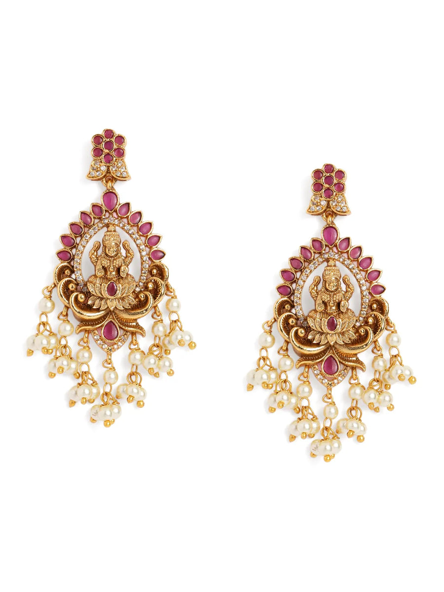 Bridal Goddess Temple Necklace Set