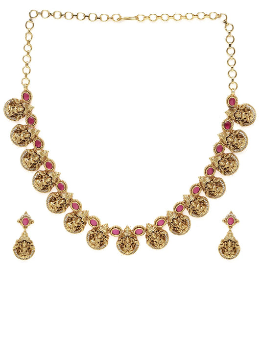 Divine Grace Coin Motif Necklace Set