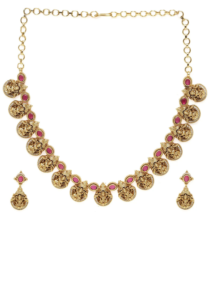 Divine Grace Coin Motif Necklace Set