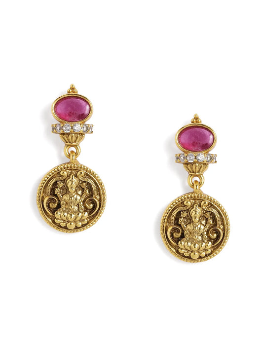 Navratna Laxmi Coin Statement Necklace