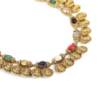Navratna Laxmi Coin Statement Necklace