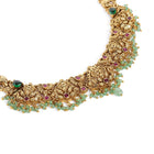 Traditional Ruby Filigree Necklace Set